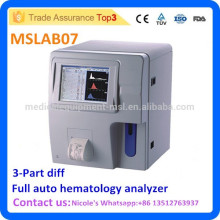 Máquina de conteo de sangre completa del hospital MSLAB07i, analizador de hematología de diferenciación completa de 3 partes